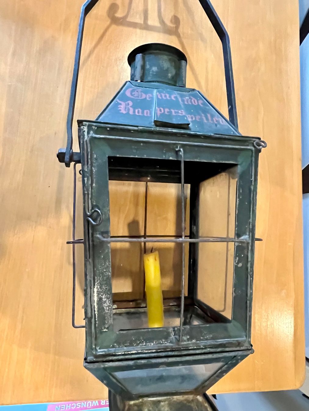 Lampen: Antike Laterne "Gemeinde Raapersweilen" Museumsstück – Gebraucht aus Uster von colmo 4
