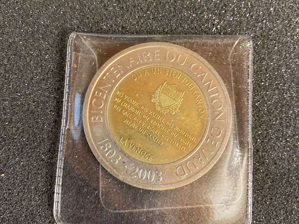 Pièce commémorative 2003 bicentenaire du canton de Vaud Kaufen auf