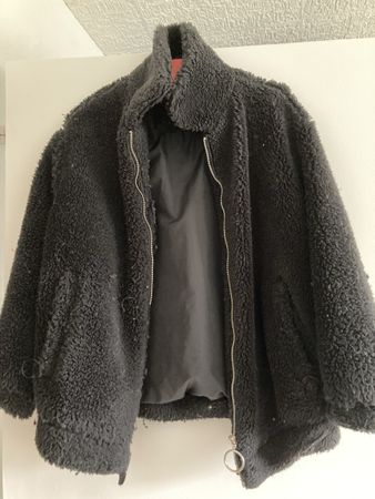 Veste en fausse fourrure effet moumoute Y2k vintage