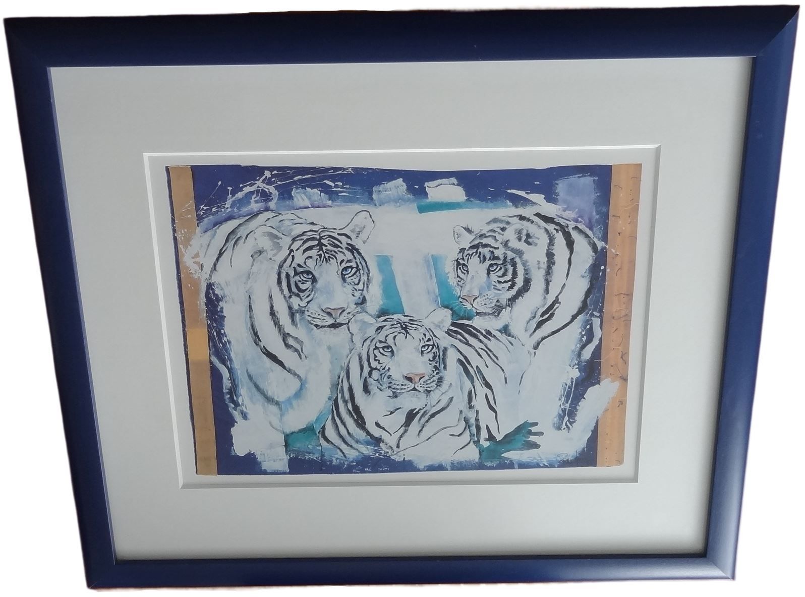 Grafica & Litografie: Rolf Knie - Drei weisse Tiger – Nuovo (secondo la descrizione) da Zuzwil SG venduto da Pawnbroker 1
