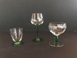 Glas Gläser Vintage Schnapsgläser Likörgläser Shot 3 Stk_2/2