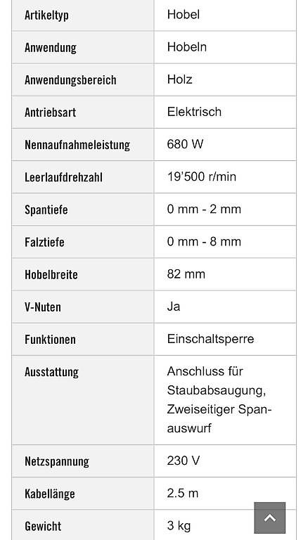 Bosch Tutti gli attrezzi: HOBELN – Usato da Triesen venduto da bla_zl55 3