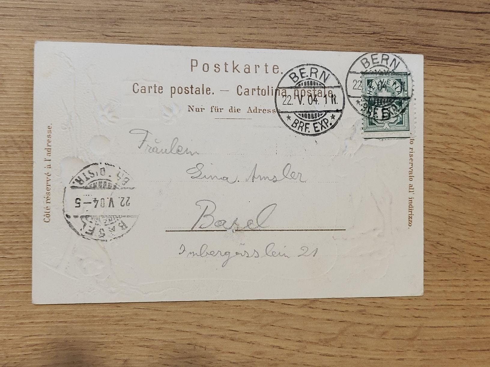 Cartoline postali: Alte Ansichtskarte Bern Historisches Museum, 1904 Top – Usato da Allschwil venduto da Uhrenbinz 1