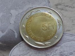 5 Fr. 1999 Vevey fête des vignerons