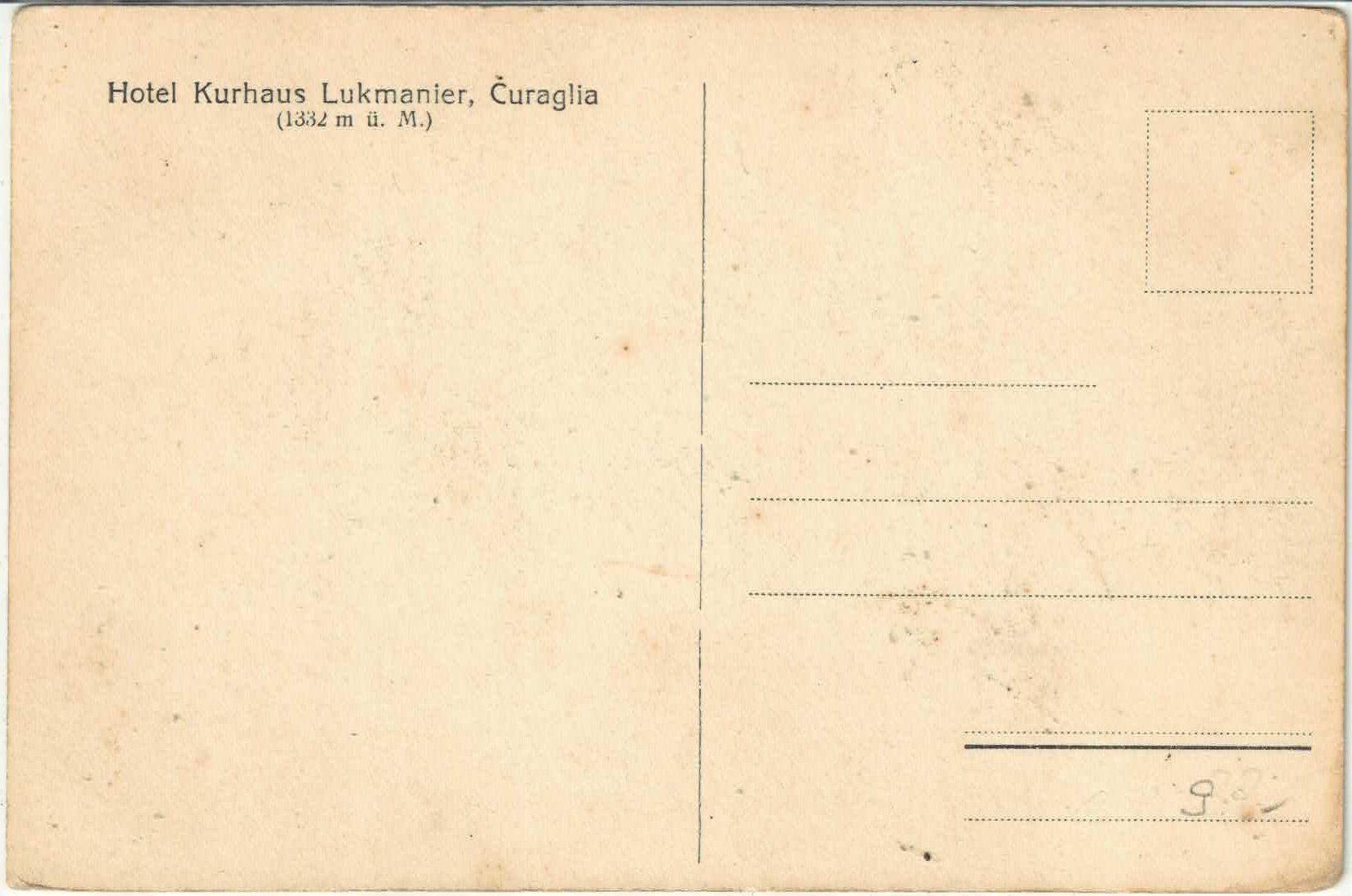 Cartoline postali: Curaglia mit Tödigruppe – Usato da Ettingen venduto da Kartenplanet 1