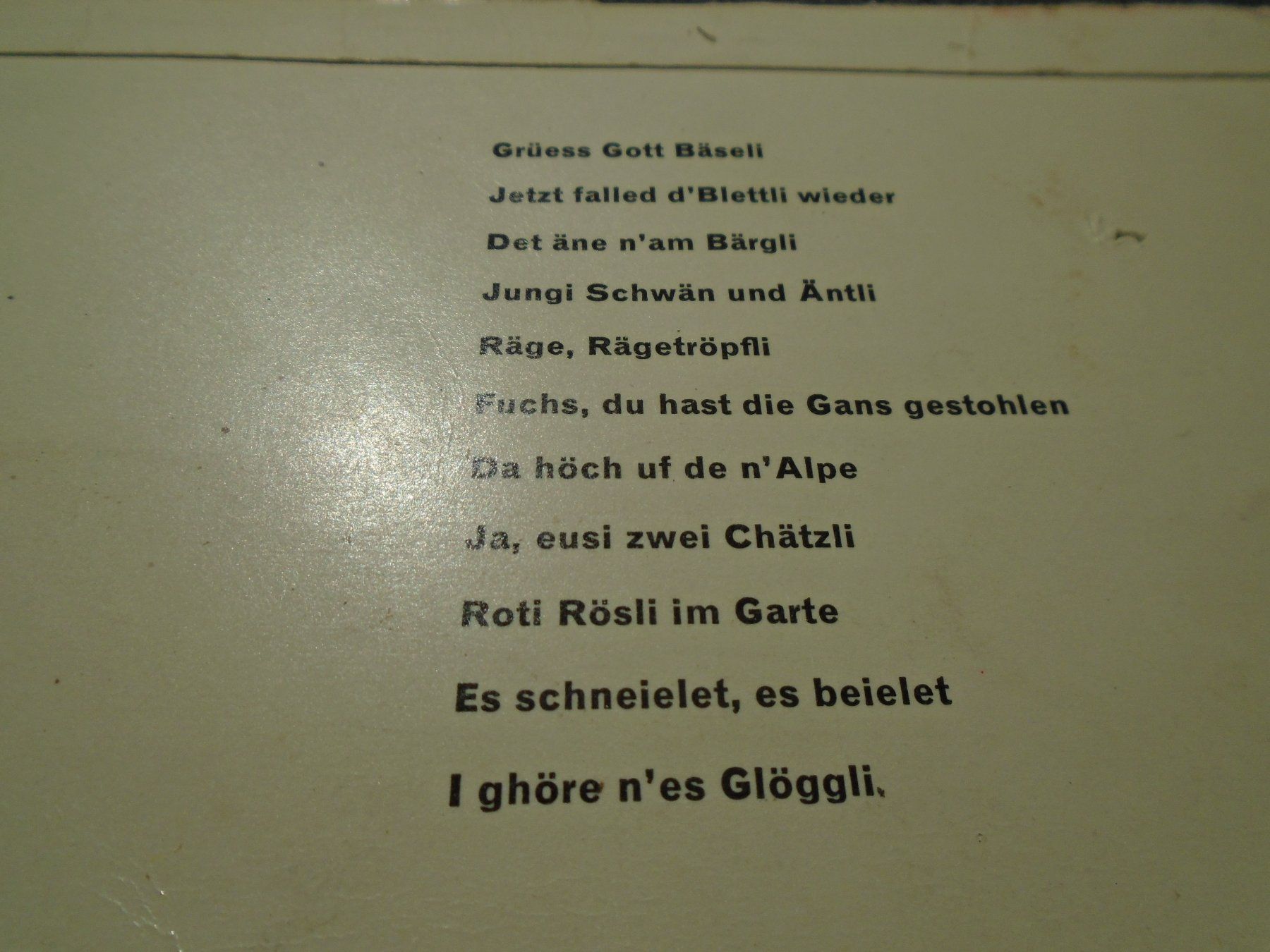Schallplatten: Singel Kinderlieder, Chor und Orchester einer Schulklasse – Gebraucht aus Zürich von abraxas1291 1