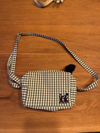 enSoie Bauchtasche grün weiss Baumwolle 