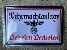 Wehrmachtanlage betreten verboten 2.Weltkrieg