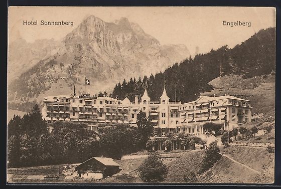 Cartoline postali: Engelberg, Das Hotel Sonnenberg gegen da – Usato da Berlin venduto da bartko-reher
