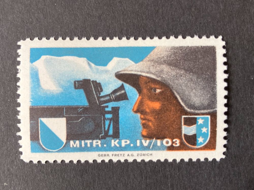 Schweiz 1939 Soldatenmarke MITR.KP.IV/103 postfrisch (Neu (gemäss ...