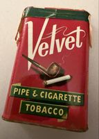 Antike Blechdose für Tabak „Velvet“ ungeöffnet