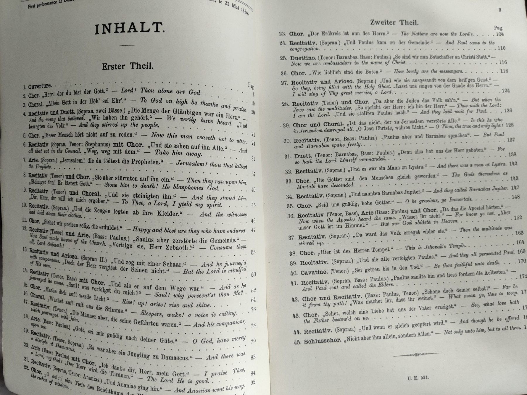 Bücher: Edition Schott - Mendelssohn - Klavier-Auszug mit Text – Gebraucht aus Muttenz von IkaSul 2