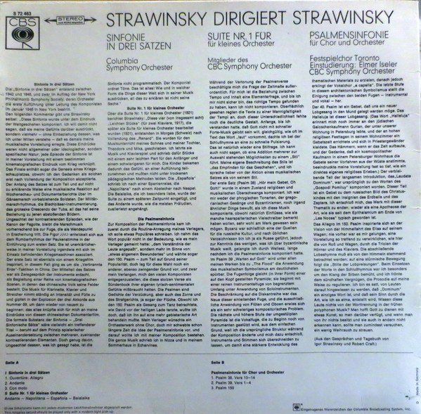 Dischi in vinile: Stravinsky/CSO/Stravinsky: Stravinsky Dirigiert Strawinsky L – Nuovo (secondo la descrizione) da Steinhausen venduto da Vilivinili 1