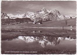 Schwendisee, Schafberg, Säntis, gelaufen 1956