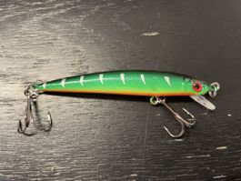 Wobbler 8cm 6g grün orange schlank