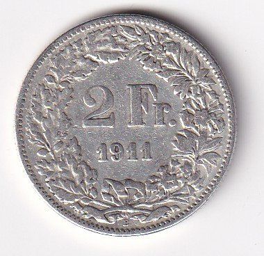 Tutti le monete: 2 Franken 1911 rar – Usato da Neuchâtel venduto da karlpierrino