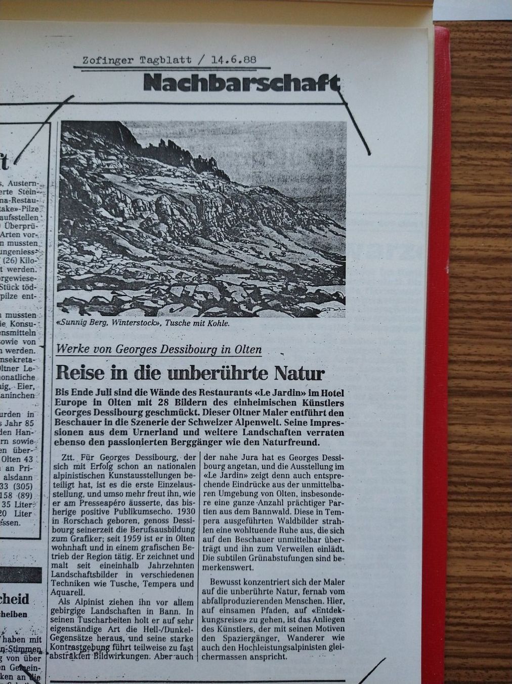 Gemälde: Original-Bild, Landschaft, mit PP, ungerahmt – Neu (gemäss Beschreibung) aus Olten von cdd_bxn6 1