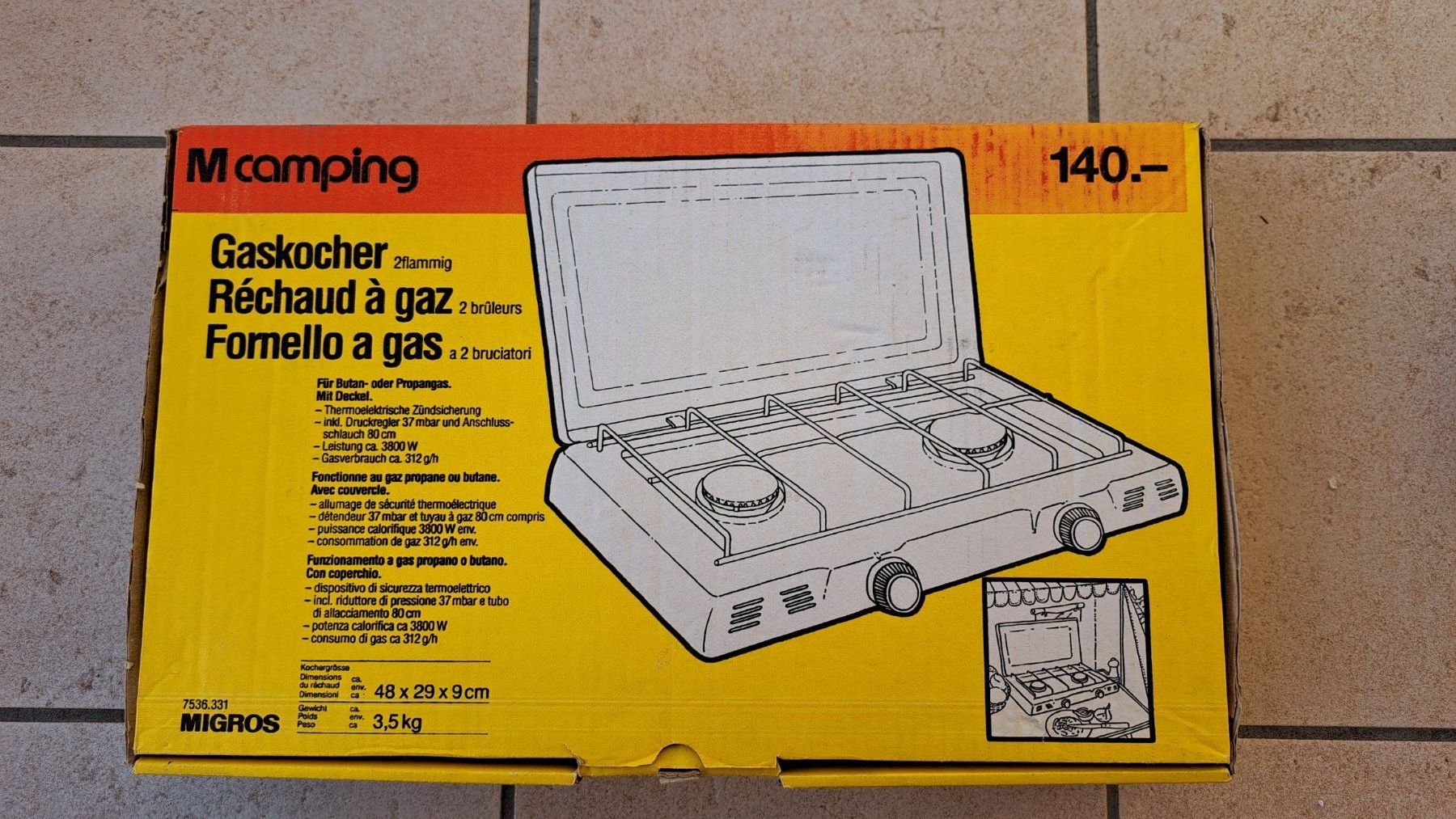 Elettrodomestici da cucina: Campingkocher + Pfannen + Gaslampe – Usato da Zwingen venduto da Tigertimmi 1