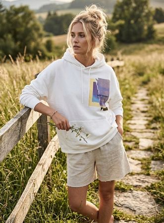 Stylischer Sweatshirt / Hoodie von Marco Polo eher Gr.M