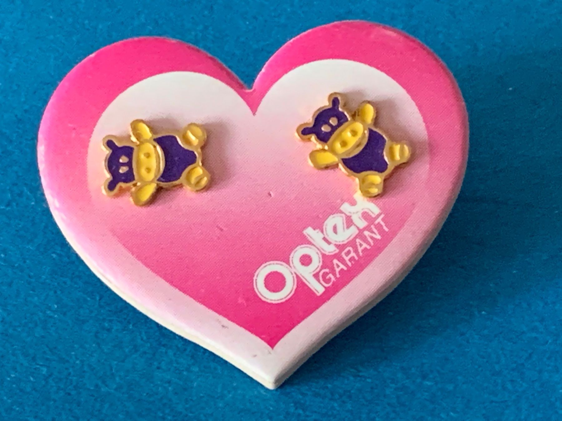 Ohrringe & -stecker: Ohrenstecker Kind Nilpferd Violett – Gebraucht aus Dittingen von Bijoubelle 1