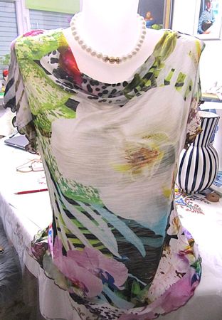 SEIDEL tolle luftige Bluse  M / L leicht tailliert TOP!