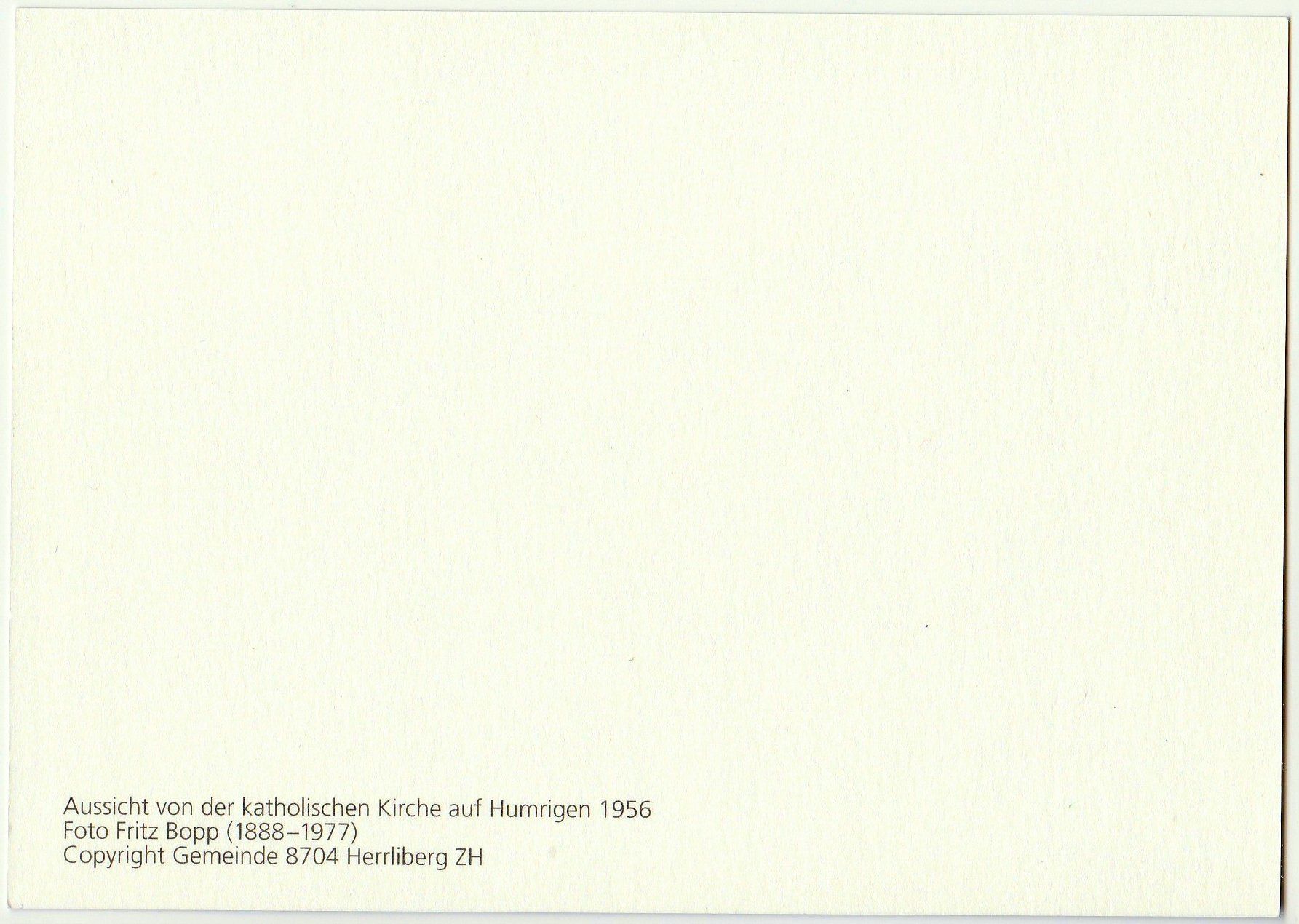 Cartoline postali: Blick auf Humrigen – Usato da Fällanden venduto da Blausegelfliege 1