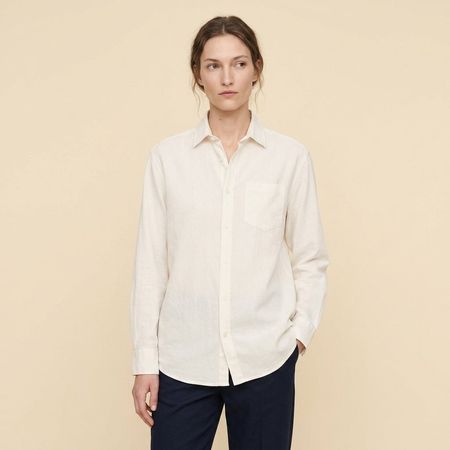 Chemise X-SIDE coton et lin - Taille S (Oversize)