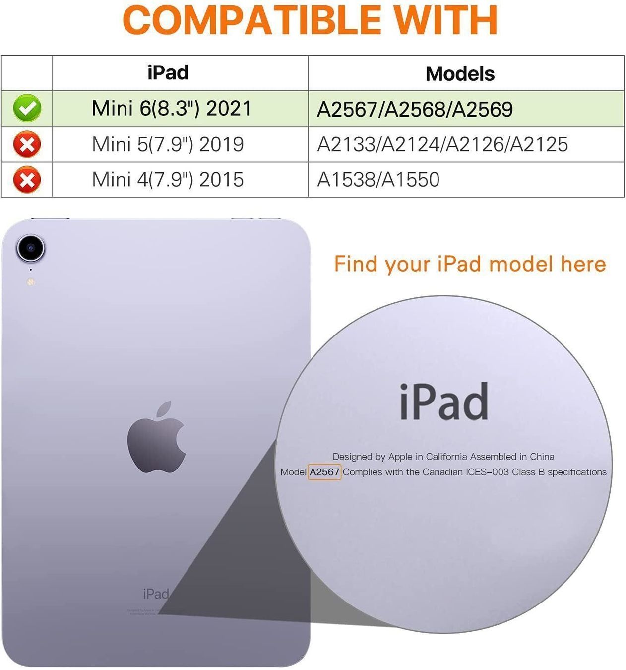 Cover & Protezioni schermo: Smart case coque support ipad mini 7/6 - Bleu claire – Nuovo e nell'imballaggio originale da Morges venduto da DigiAC 3
