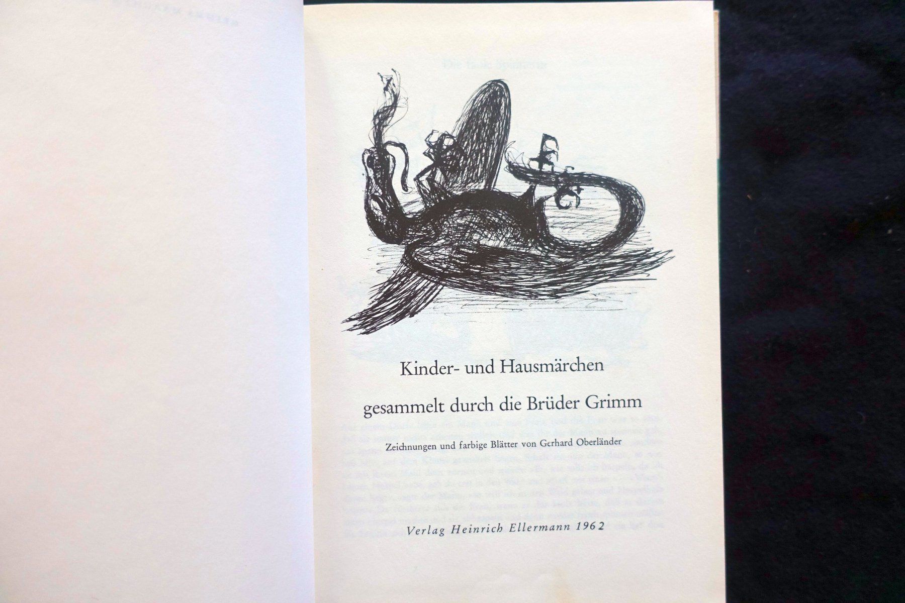 Libri: Grimms Märchen 3, Ill.Gerhard Oberländer, Ellermann, 1961 – Usato da Gutenswil venduto da Optico 3
