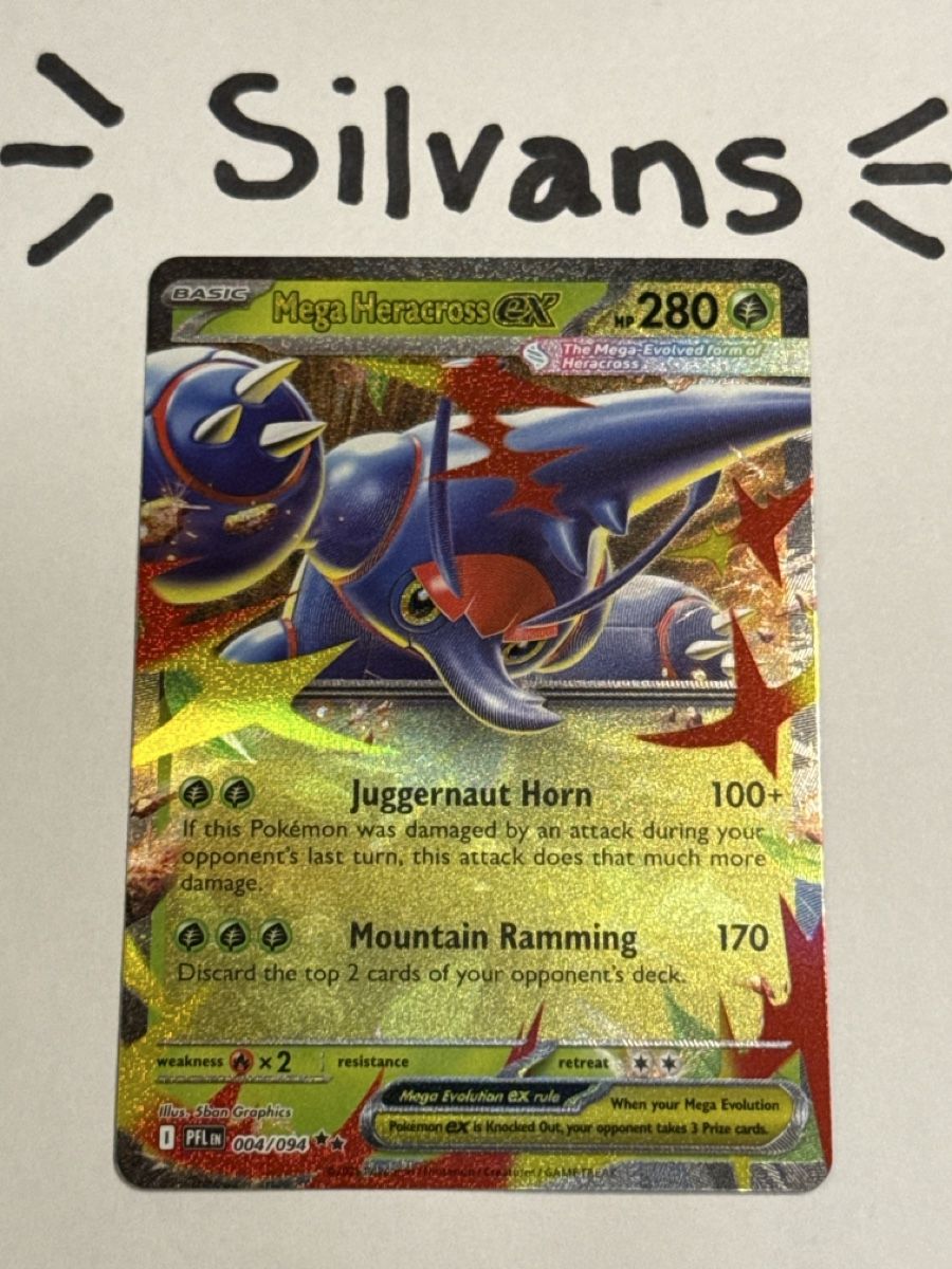 Pokémon Carte collezionabili: Mega Heracross ex PFL 004 Phantasmal Flames Englisch – Nuovo (secondo la descrizione) da Wil SG venduto da Silvans