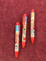 3er Set , Regenbogenkugelschreiber 6 versch.Farben pro Stift