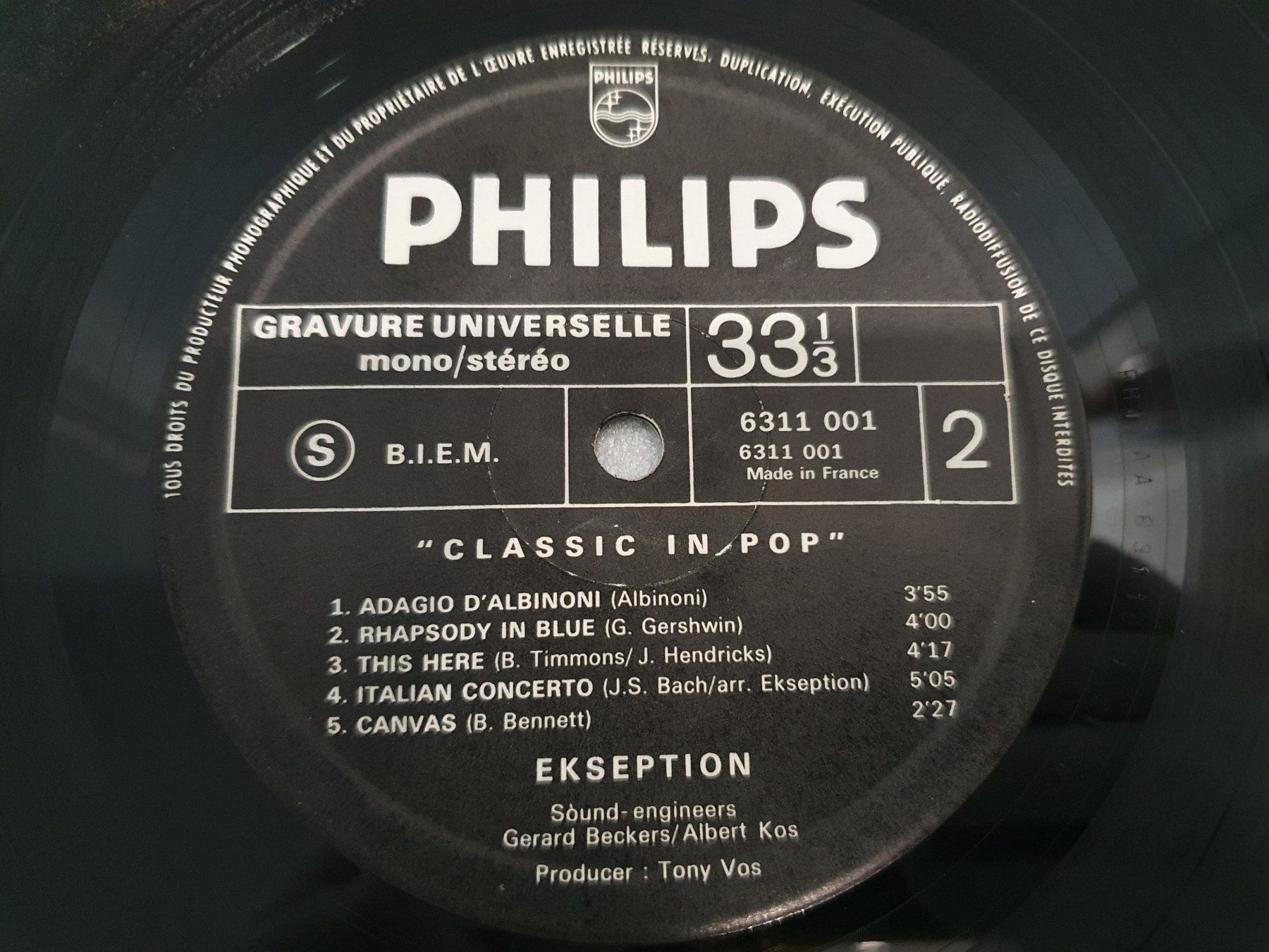 Schallplatten: Ekseption – Classic In Pop – Gebraucht aus Uster von Vinyl-Leidenschaft 5
