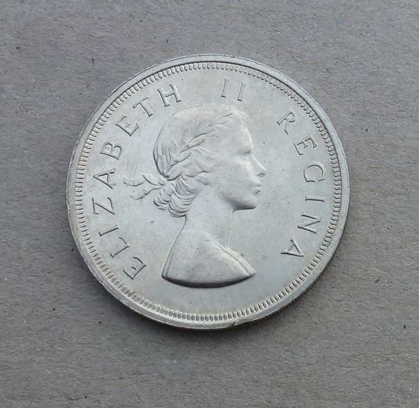 Tutti le monete: South Africa ++ 5 Shilling 1958 – Usato da Walkringen venduto da Casablanca777 1