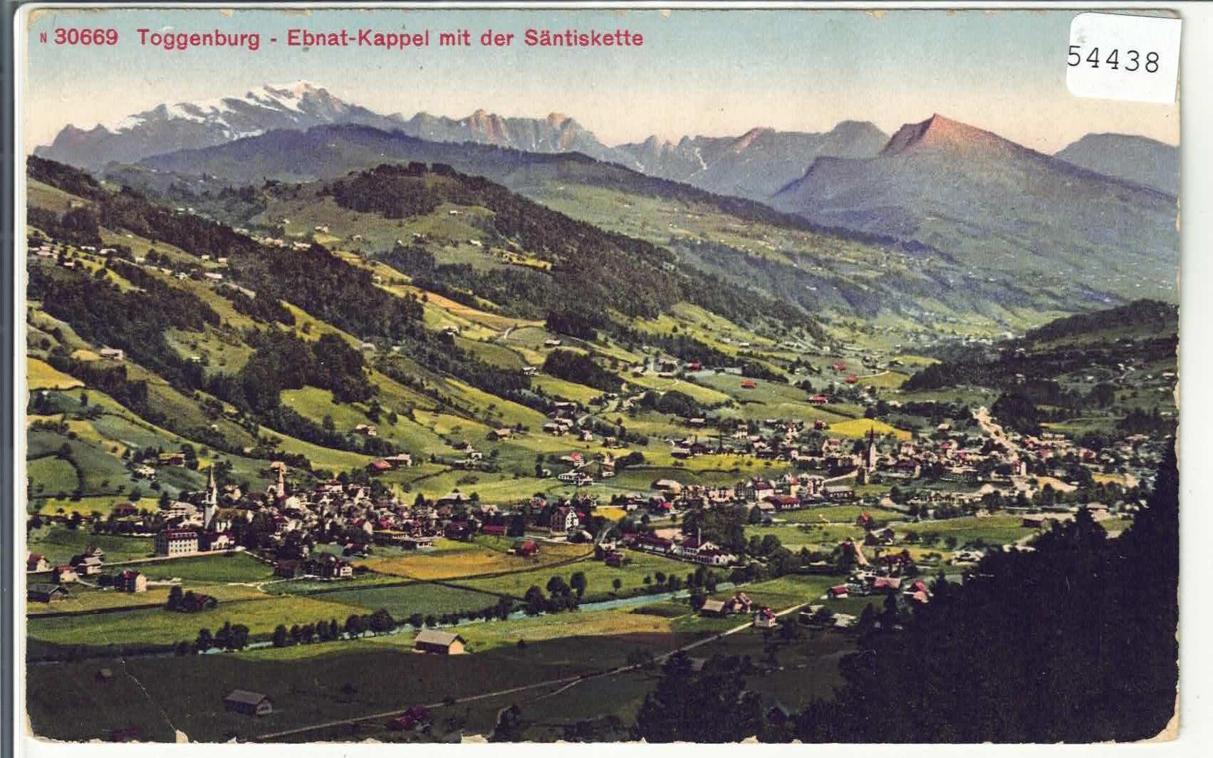 Cartoline postali: Ebnat-Kappel mit Säntiskette - Litho – Difettoso da Ettingen venduto da Kartenplanet