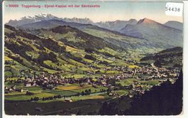 Ebnat-Kappel mit Säntiskette - Litho