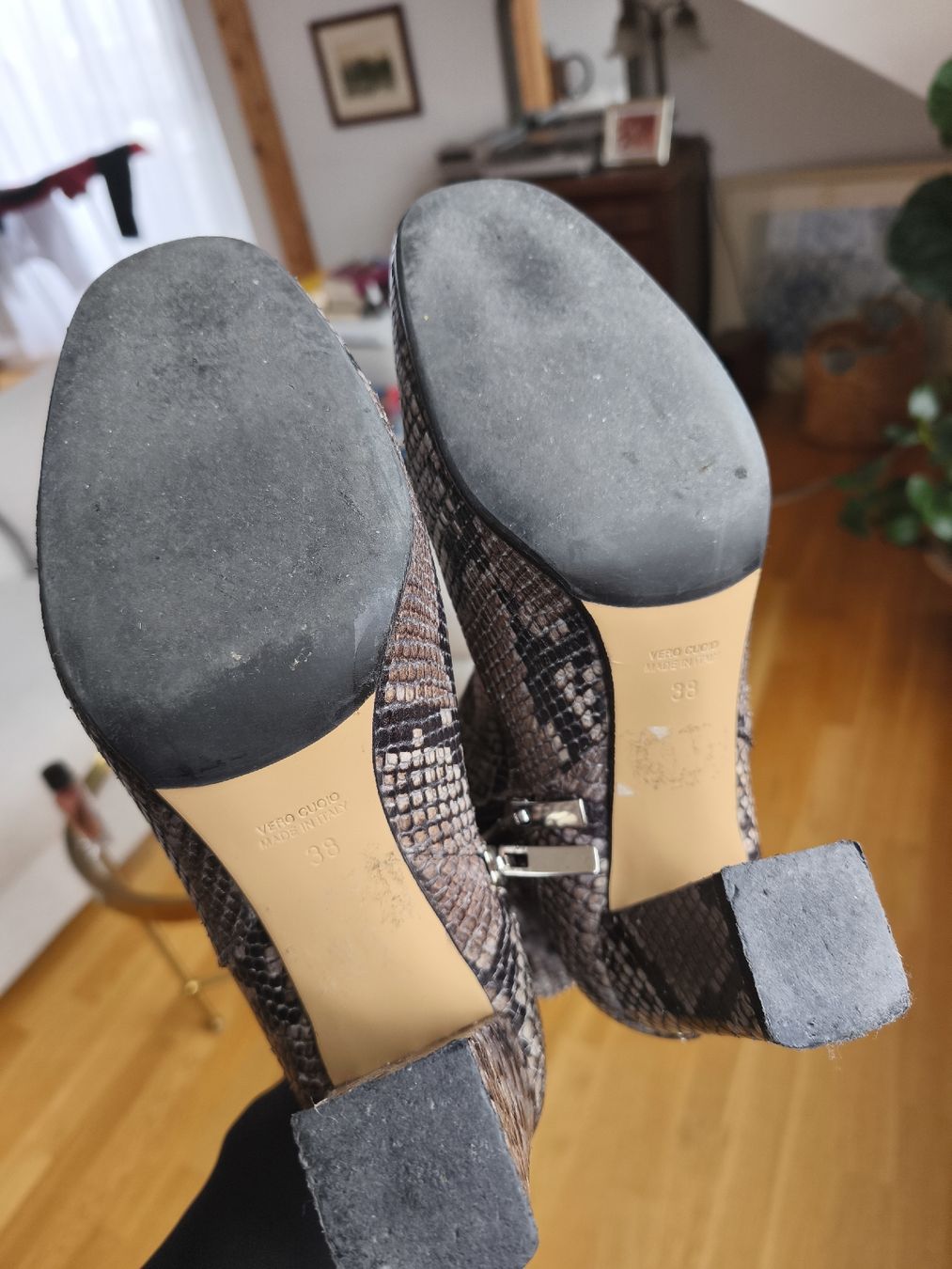 Damenschuhe: Schlangenleder Schuhe Gr. 38 Pasito Schlangenoptik – Gebraucht aus Winterthur von kat_9fqy 1