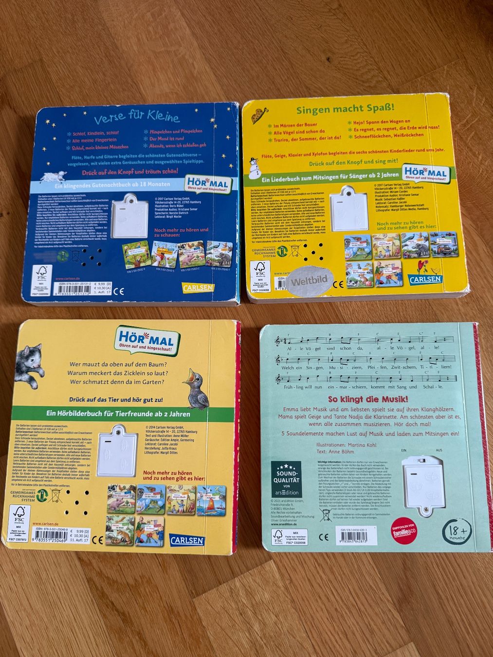 Bücher: KinderBücher (x4) - Liederbuch – Gebraucht aus Baden von polveres 1