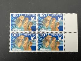 1991  Erstag gest.Viererblock mit Tab (K58)