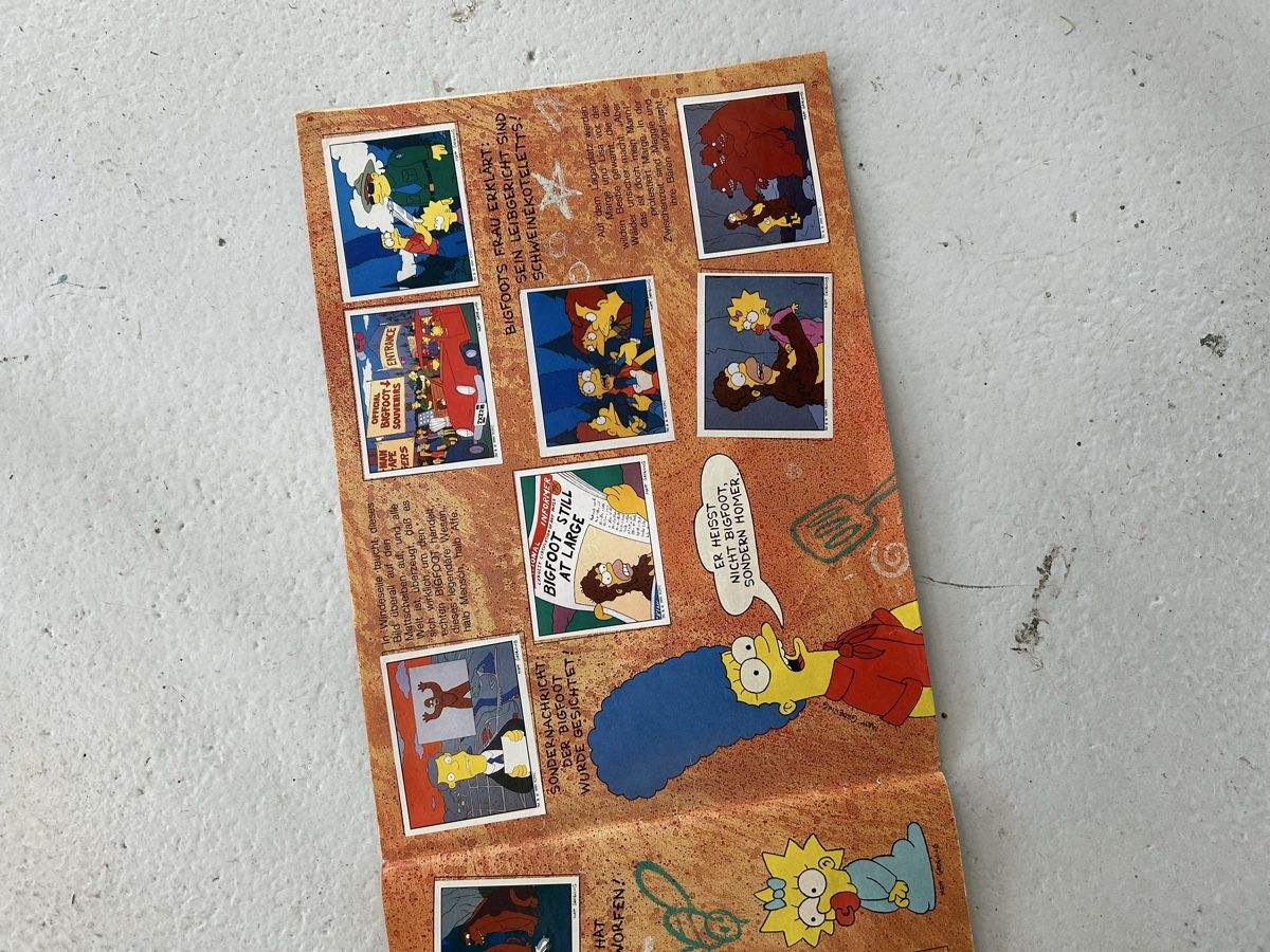 Panini Album: Altes Simpsons Panini Album – Usato da Bern venduto da spraydose 8