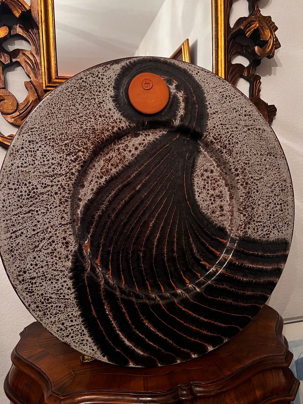 Piatti di portata: Large Keramik Wall Plate Vintage 1960 – Usato da Oberengstringen venduto da Cici7