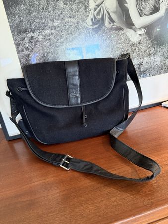 Seltene Lacoste Vintage Wollfilz Tasche
