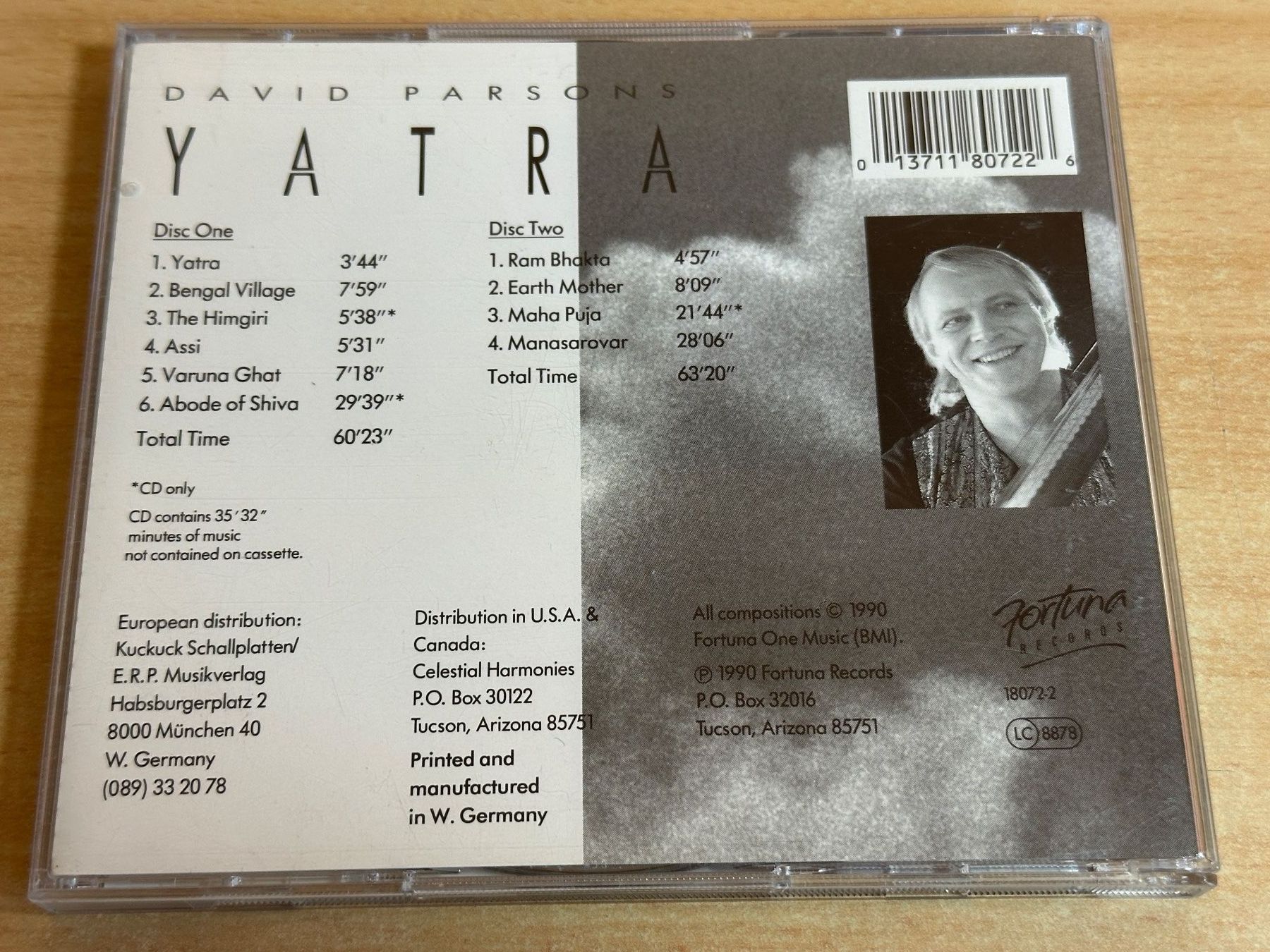 CDs: David Parsons – Yatra - 2 CD – D'occasion à Rikon im Tösstal par Alpenmutz 1