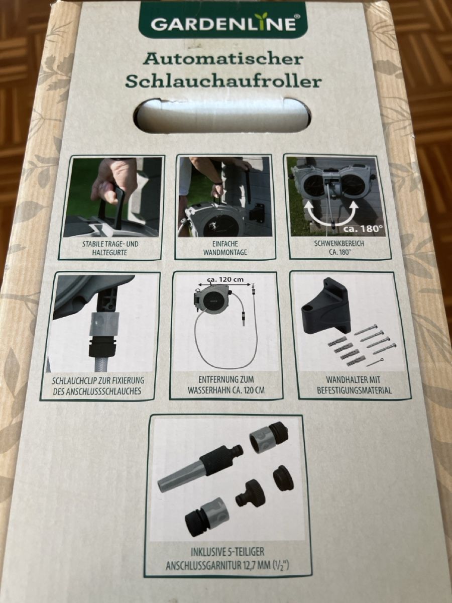 Tuyaux & tubes: Automatischer Schlauchaufroller, ca. 20 Meter – Neuf (Voir description) à Rombach par Omar3 3