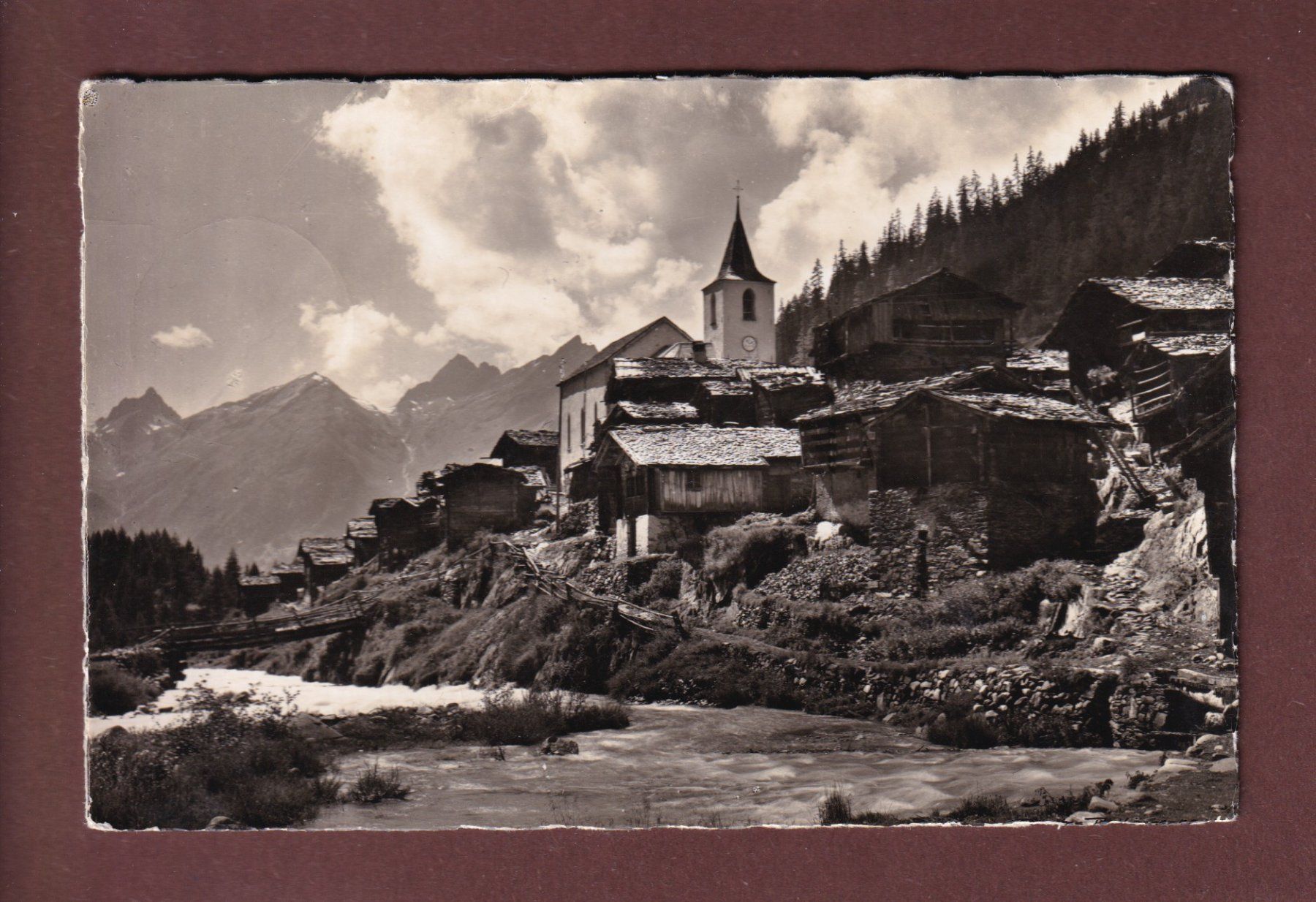 Cartoline postali: BLATTEN in Lötschen - Rothörner - 1941 – Usato da Pully venduto da nicecards-shop