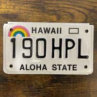 🇺🇸 U.S. Motorradnummer, Hawaii 190HPL - (18x10cm)