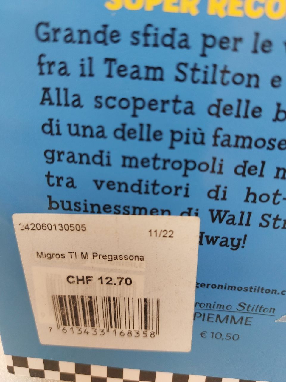 Libri: Libro Geronimo Stilton Super record a New York – Usato da Pambio Noranco venduto da Pol69 2