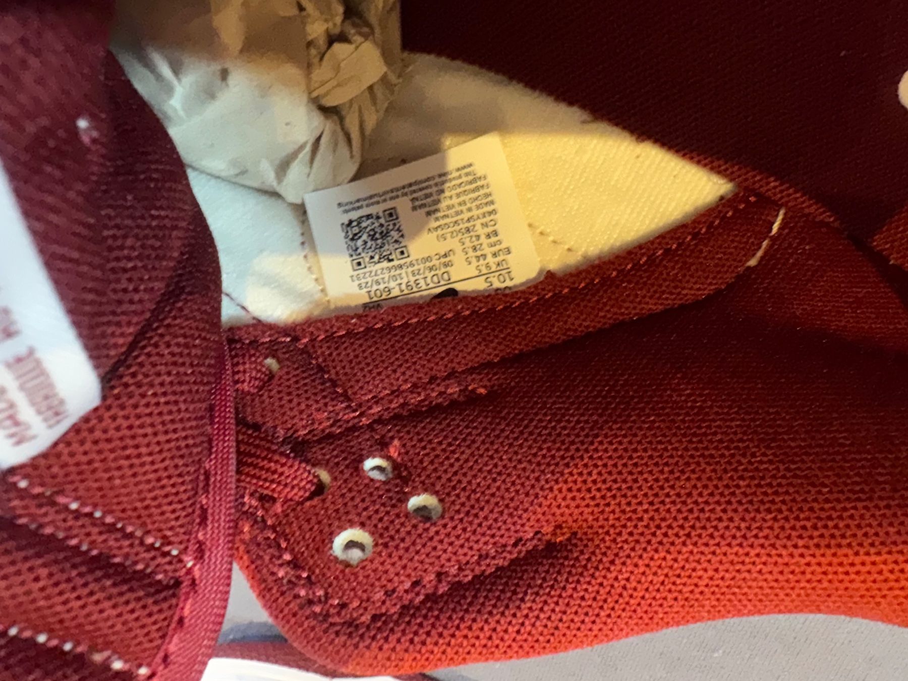 Nike Scarpe da uomo: **** NIKE DUNK LOW RED BORDEAUX **** – Nuovo e nell'imballaggio originale da Giumaglio venduto da soloemi 9