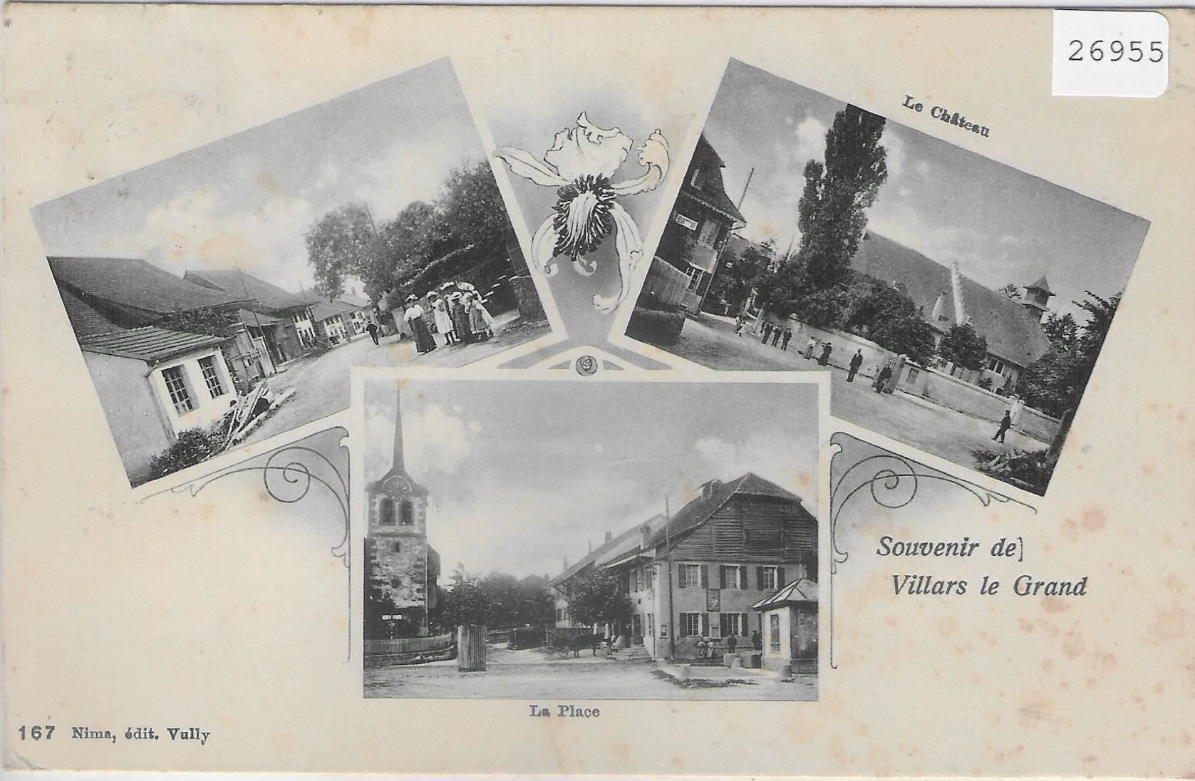 Ansichtskarten: Souvenir de Villars de Grand – Gebraucht aus Ettingen von Kartenplanet