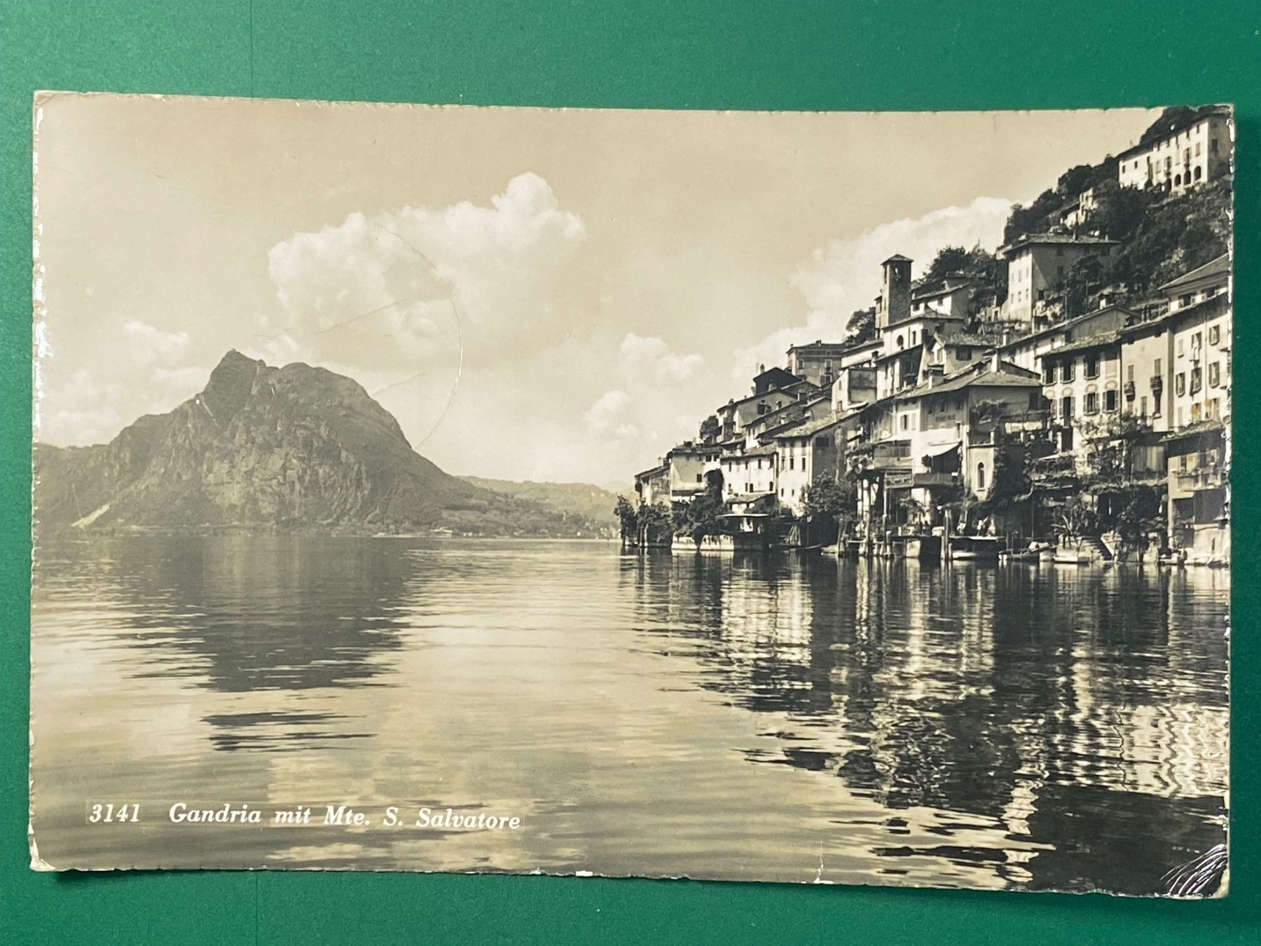 Cartoline postali: Gandria mit Mte S. Salvatore – Usato da Steg VS venduto da _vinci_