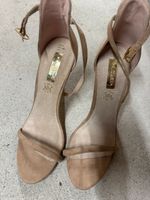 Sandalen, Beige, Absatzschuhe, Gr. 39